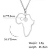 My Shape African Map Pendant Choker Necklaces For Women South Africa Stainless Steel Chain Necklace Jewelry gargantilla mujer