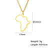 My Shape African Map Pendant Choker Necklaces For Women South Africa Stainless Steel Chain Necklace Jewelry gargantilla mujer