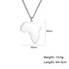 My Shape African Map Pendant Choker Necklaces For Women South Africa Stainless Steel Chain Necklace Jewelry gargantilla mujer