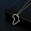 My Shape African Map Pendant Choker Necklaces For Women South Africa Stainless Steel Chain Necklace Jewelry gargantilla mujer