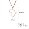 My Shape African Map Pendant Choker Necklaces For Women South Africa Stainless Steel Chain Necklace Jewelry gargantilla mujer