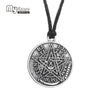 My shape Antique Tetragrammaton Pentacle Pentagram Pendant Charm Necklace Wiccan Talisman Pagen Amulet Jewelry