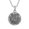My shape Antique Tetragrammaton Pentacle Pentagram Pendant Charm Necklace Wiccan Talisman Pagen Amulet Jewelry