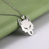 Myshape Wolf Head Stainless Steel Pendant Necklace for Women Men Gold Silver Color Animal Choker Necklaces Jewelry Gifts