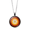 Mysterious Metatron Cube Necklace Jewelry Sacred Geometry Flower of Life Glass Pendant Magic Hexagram Necklaces for Women 2021