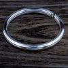 Real 999 Fine Silver Trendy Stripe Bangle Bracelet Jewelry Gift for Woman Girl