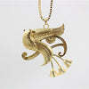 Fashion Single Delicate Egyptian Engraving Ankh Cross Pendant Necklace Men's Gold Color Punk Corss Chain Necklace Jewelry