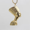 Fashion Single Delicate Egyptian Engraving Ankh Cross Pendant Necklace Men's Gold Color Punk Corss Chain Necklace Jewelry