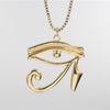 Fashion Single Delicate Egyptian Engraving Ankh Cross Pendant Necklace Men's Gold Color Punk Corss Chain Necklace Jewelry