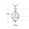 NEHZY 925 sterling silver  women's  jewelry high quality simple twisted pearl hollow pendant necklace length 45CM