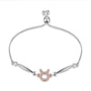 NEW 925 Silver Bracelet 12 Constellation Hand Chain Exquisite Shiny Zircon Link Chain Bracelets for Friend Partner Jewelry Gift