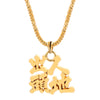 Chinese Character Necklace “Made in China”,“Chasing a Dream","Become super-rich”,"I like you at first sight” For Man Gifts