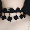 Cosplay  Black Lace Tassel Necklace Rock Punk Women's Party Gift