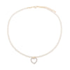 Elegant Pearl Choker Necklaces Small Heart Wedding Necklace For Women Bead Chain Minimalist Jewelry On The Neck 2021 Chocker