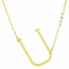 NEW Fashion 45cm Alfabet Initial Necklace Pendant 316L Stainless Steel Gold Letter Necklace Choker long silver necklace pendants