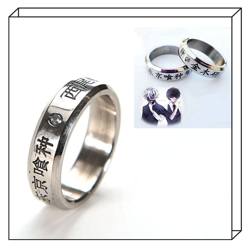 Cosplay Finger Rings Anime Tokyo Ghoul Ken Titanium Steel Ring Without Rope