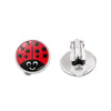 Ear Clip Earrings for Women Anime Jewelry Cosplay Circle and Ladies Polka Dot Cute Clip on Earrings Girls Party Gift