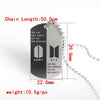 Kpop Stainless Steel Letter ARMY Pendant Necklaces Dog Tag Neutral Necklace Boy Girl Minimalist Jewelry Collier Femme Collar