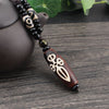 Nine Eye Tibet Dzi Pendant Drop Choker Nacklace Natural Stone Materials Fashionable Style Tibet Heaven Bead Bring Good Luck