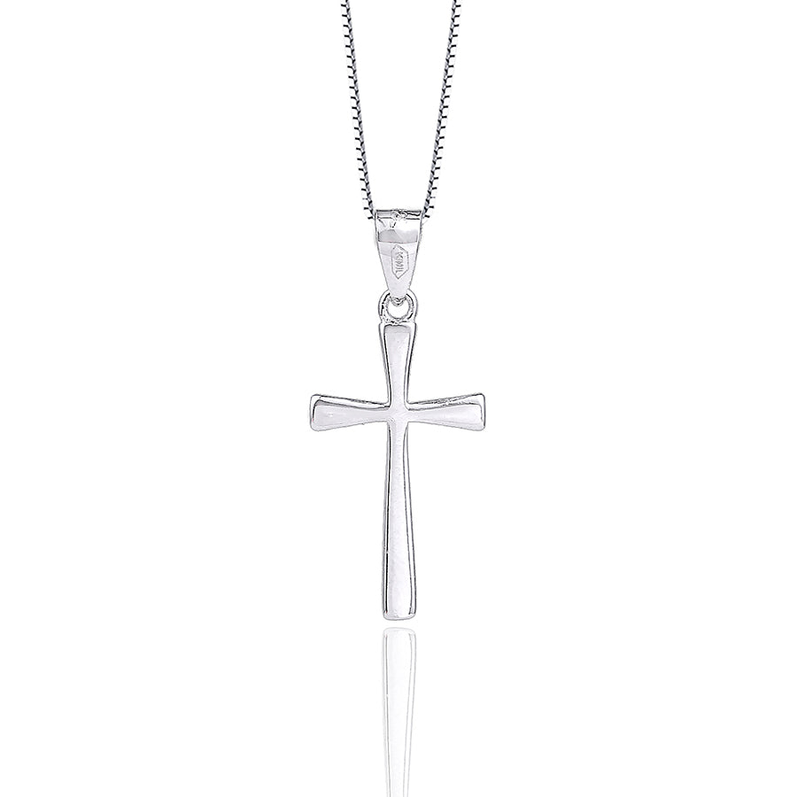 NEW Personality Cross Necklace Women Men 925 Sterling Silver Jewelry Simple Wild Pendant Necklace Classic Link Chain collares