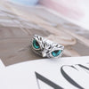 Retro Cute Simple Design Owl Ring Multicolor Eyes Silver Color Men Women Engagement Wedding Rings Jewelry Gifts Resizable