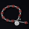 NEW S925 Sterling Silver Bracelet For Women Natural Aquamarine DIY Beads Bracelets & Bangles Handmade Tassel Lotus Jewelry YB34