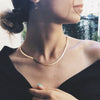 Simple Clavicle Chain Blade Snake Chain Gold Color Choker Necklace For Women Minimalist Jewelry Collar Chocker Collier Femme