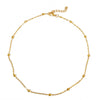 Simple Invisible Transparent Thin Line Gold Color Choker Necklace For Women Chain Necklace Bead Chocker Collier Femme Collar