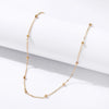 Simple Invisible Transparent Thin Line Gold Color Choker Necklace For Women Chain Necklace Bead Chocker Collier Femme Collar
