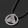 Supernatural Demon's Eyes Necklace Men's Women's Choker Punk Round Pendant Pagan Witcher Satanic Vintage Charm Jewelry Gifts