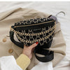 Unique Bag Design Retro Woolen Chest Bag Chain Waist Bag &amp; Elegant Shoulder Bag Messenger Bag Width 24cm