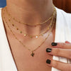 NEWBUY Gold Chain Boho Choker Necklace For Women Multilayer Cactus Geometric Pendant Necklace Party Accessories
