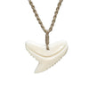 NGX047 Handmade Man Jewelry Zealand Maori Tribes Pendant Yak Bone Shark Teeth Womens Hemp Rope Weaving Necklace for Surfing
