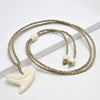 NGX047 Handmade Man Jewelry Zealand Maori Tribes Pendant Yak Bone Shark Teeth Womens Hemp Rope Weaving Necklace for Surfing