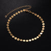 NK1082 European Hyperbole Chokers Necklaces Minimalist Tattoo Clavicle Collares Women Jewelry Leaf Fish Bone Arrow Coin Chain