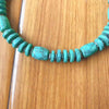 NK240 Ethnic Tribal Jewelry Tibetan Silver Green Turquoises Stone Beaded Necklace Women