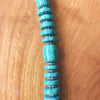 NK240 Ethnic Tribal Jewelry Tibetan Silver Green Turquoises Stone Beaded Necklace Women