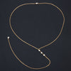 NK269 Womens Crystal Necklace Back Bikini Chain Beach Crossover Sexy Body Jewelry Necklace Multilayer Backdrop Jewelry