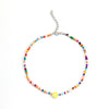 NM022 Originality Personality Geometry Colour Flower Avocado  Necklace Jewelry