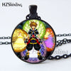 NS-00759 New Arrived Kingdom Hearts Necklace Handmade Round Kingdom Hearts Jewelry Glass Dome Art Photo Pendant Necklace HZ1