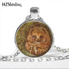 NS-00784 New Hedgehog In The Fog Silver Pendant Necklace Long Chian Statement Handmade Fashion Hedgehog Necklace For Women HZ1
