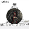 NS-00789 Fashion Little Red Riding Hood and Wolf Pendant Necklace Fairytale Art Photo Handmade Vintage Necklaces Women HZ1