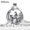 NS-00789 Fashion Little Red Riding Hood and Wolf Pendant Necklace Fairytale Art Photo Handmade Vintage Necklaces Women HZ1