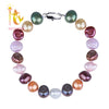 [NYMPH] Baroque Pearl Bracelets Pearl Jewelry Natural In Charms Fashion Elastic Bangle Bracelet For Women [TS206]