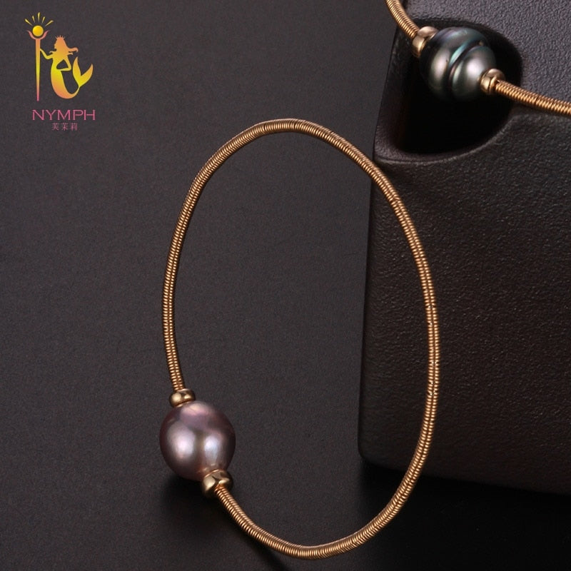 Pearl Jewelry Baroque Pearl Bracelets Jewelry Natural Stone Charm bracelets For Women Party Gift [S305]