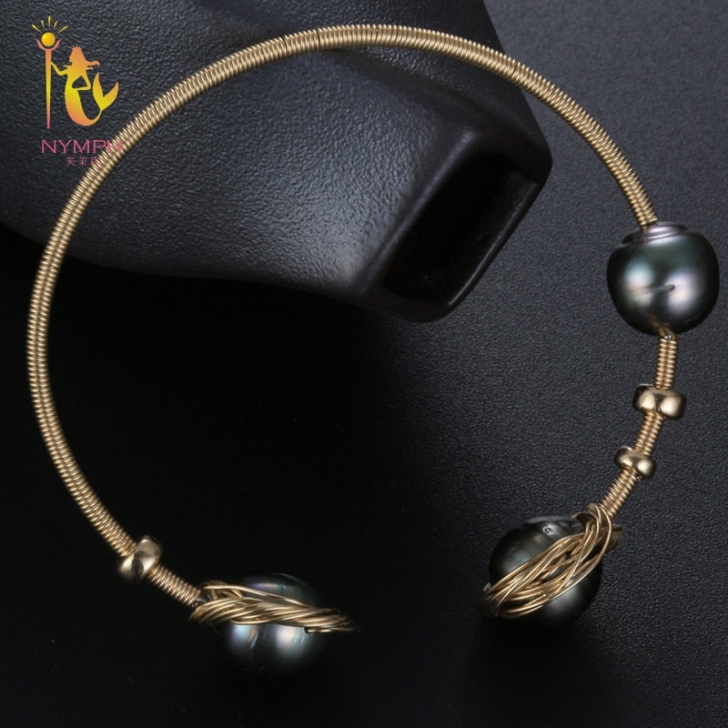 Pearl Jewelry Baroque Pearl Bracelets Jewelry Natural Stone Charm bracelets For Women Party Gift [S314]