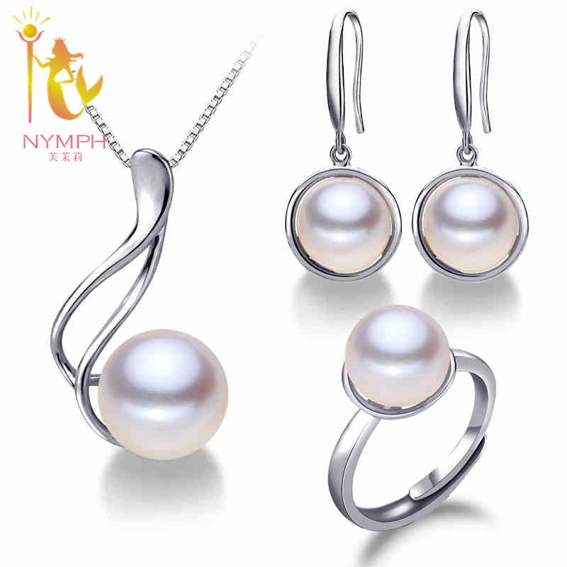 Pearl Jewelry Sets Natural Pearl Necklace Pendant Earrings Bracelet Fine Jewelry For Women Gift[tc1027]