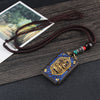 National Ebony Nepal Sweater Amulet Chain Wood Elephant Pendant God Buddha Long Necklace Woman Kallait Gem Crystal grave Jewelry