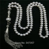 Natural 101beads Fresh Water Pearl 4mm beads Alloy Accessories Prayer beads Rosary Islamic Muslim Tasbih Allah