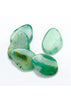 Natural 6-Color Agate Gem Drop-Shaped Pendant Obsidian Bead Chain Simple Necklace Women Jewelry Charms Irregular Natural Stone